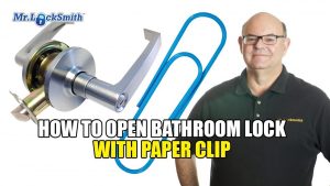 How To Open Bathroom Lock With Paper Clip | Mr. Locksmith Cochrane